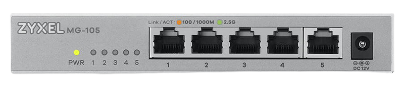 Коммутатор Zyxel MG-105-ZZ0101F 5x2.5Гбит/с неуправляемый