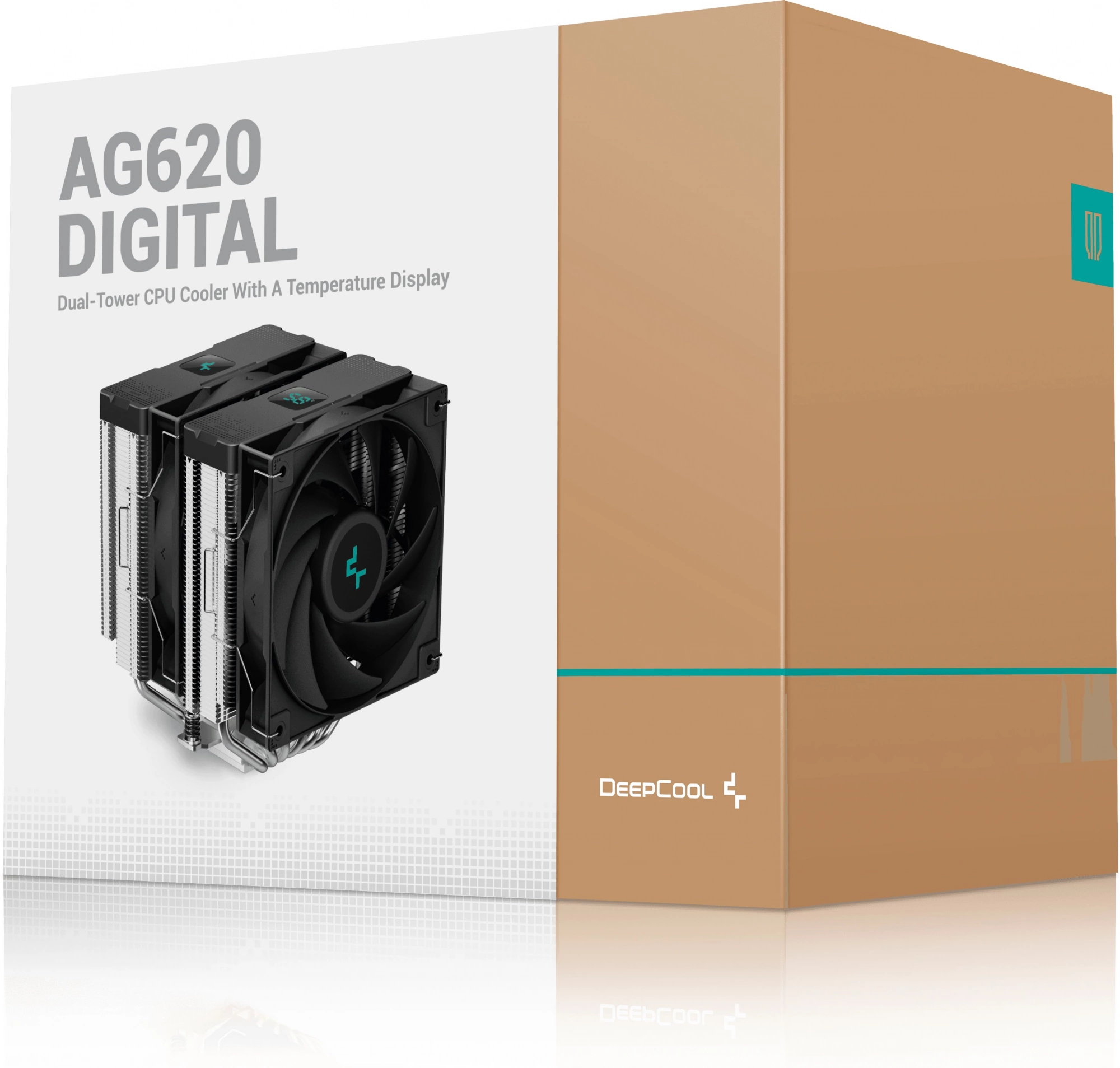 Устройство охлаждения(кулер) Deepcool AG620 Digital Soc-AM5/AM4/1151/1200/2066/1700 4-pin Al+Cu 260W 1370gr Ret