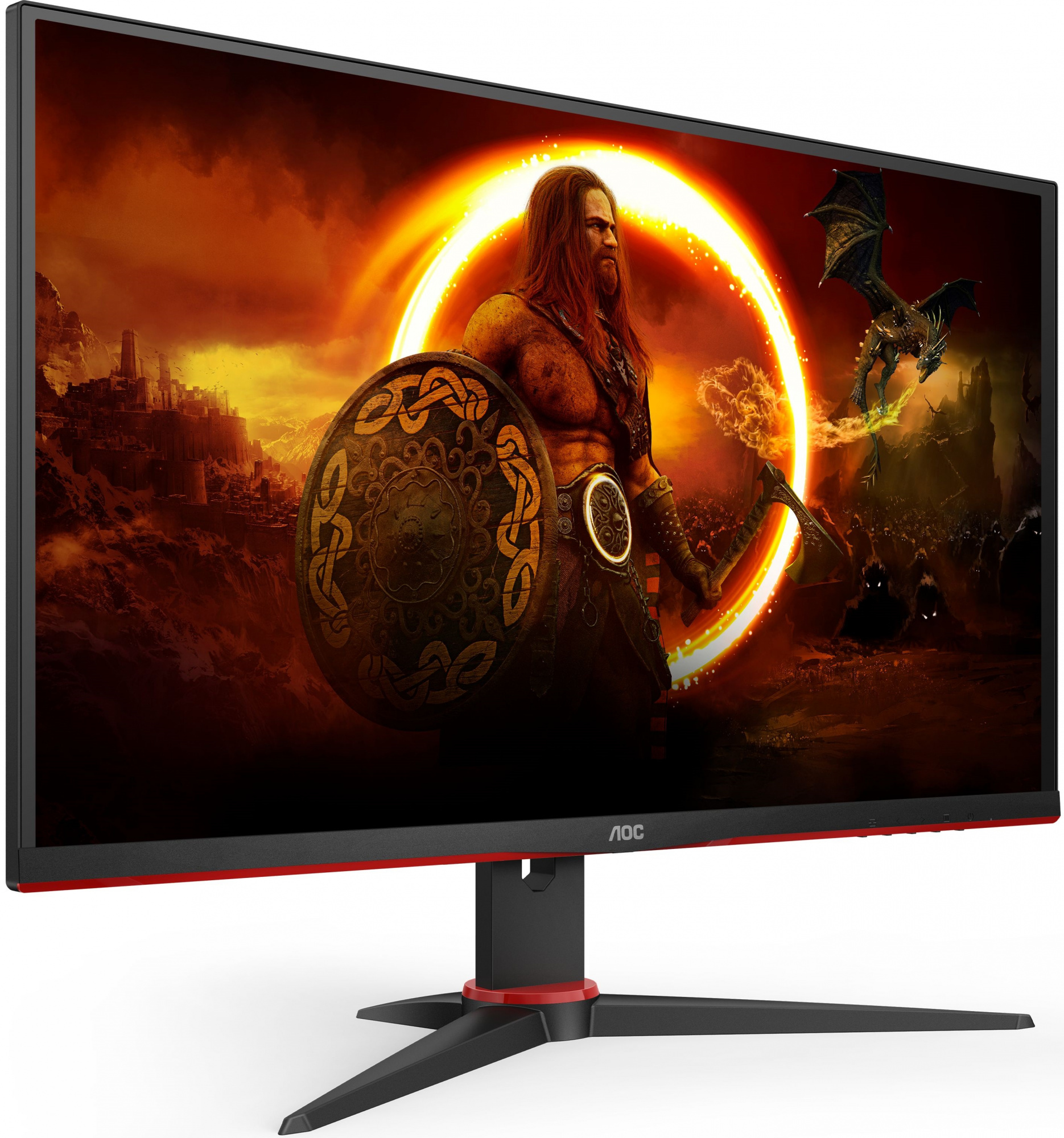 Монитор AOC 27" 27G2SPAE черный/красный IPS LED 1ms 16:9 HDMI M/M матовая 250cd 178гр/178гр 1920x1080 165Hz FreeSync Premium VGA DP FHD 4.53кг