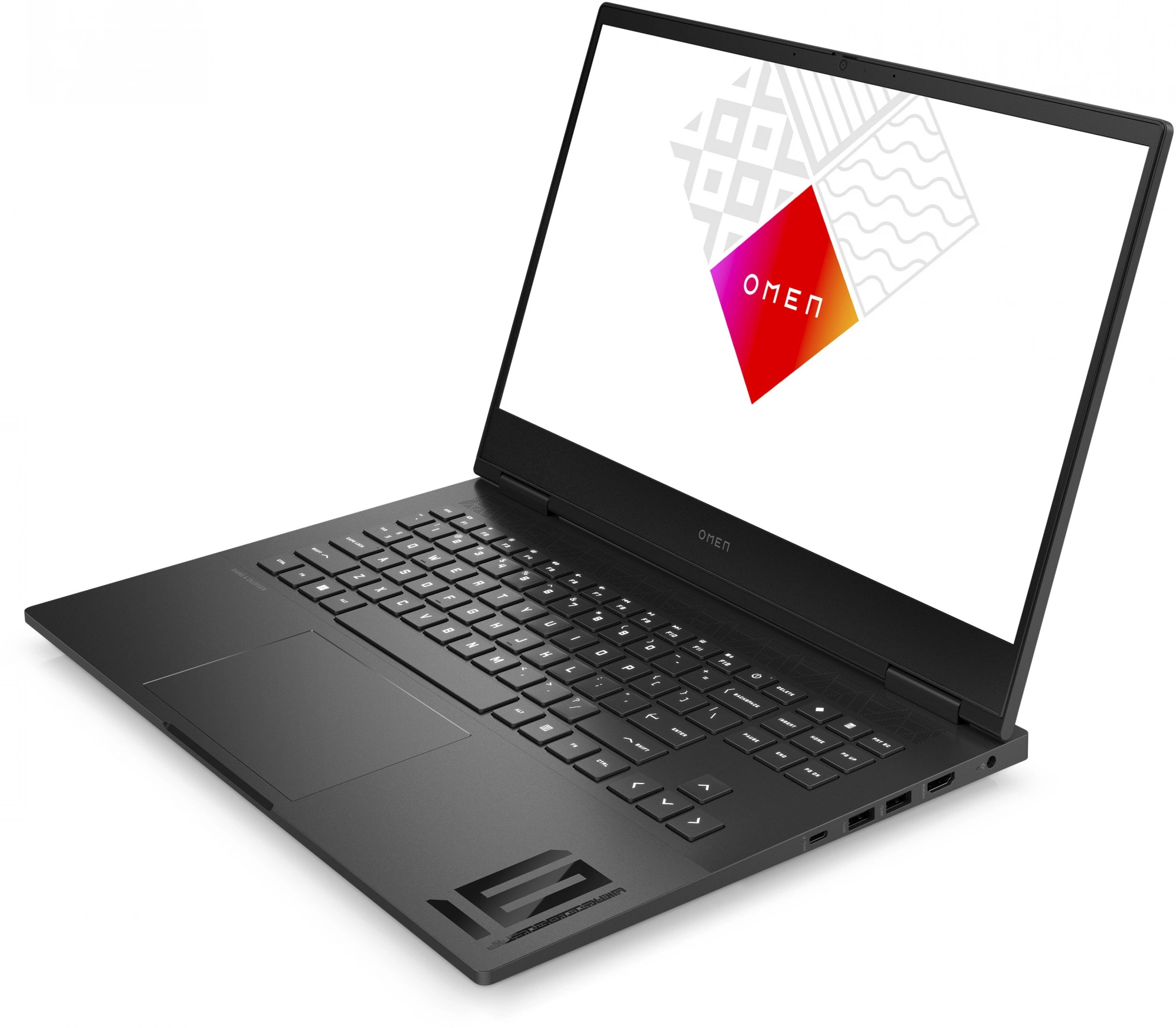 Ноутбук HP Omen 16-wd0028ci Core i7 13700H 16Gb SSD512Gb NVIDIA GeForce RTX4050 6Gb 16.1" IPS FHD (1920x1080) Free DOS black WiFi BT Cam (A1WE7EA)