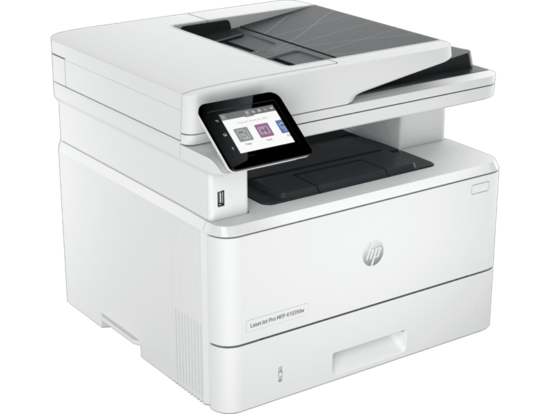 Лазерное многофункциональное устройство HP LaserJet Pro MFP 4103fdw p/c/s/f , A4, 40 ppm, 512Mb, Duplex, 2 trays 100+250,ADF 50, USB 2.0/GigEth/2.4-5GHZ Wi-Fi radio+BLE, W1510A in box, repl.W1A30A)