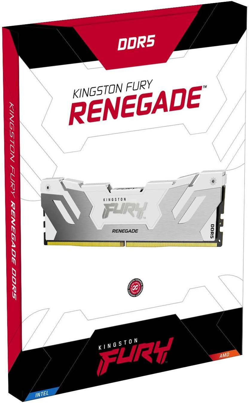 Память DDR5 16GB 8000MHz Kingston KF580C38RWA-16 Fury Renegade RGB RTL Gaming PC5-57600 CL38 DIMM 288-pin 1.45В single rank с радиатором Ret