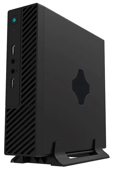 Корпус Slim Case Powerman ME100S-BK  U3*2, front fan 4cm, HDD frame Upper type+ "L"+"I" types 120W adapter, GM-120 DC-ATX  Mini ITX