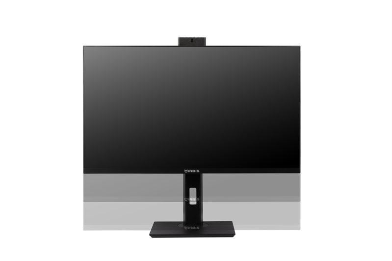 Монитор IRBIS SMARTVIEW 27'' LED Monitor 1920x1080, 16:9, IPS, 250 cd/m2, 1000:1, 3ms, 178°/178° VGA HDMI DP USB Audio out 75Hz Tilt Height Swivel Pivot Camera 5 mp Speak внутр. бп Black 3y  (C (потертости.)