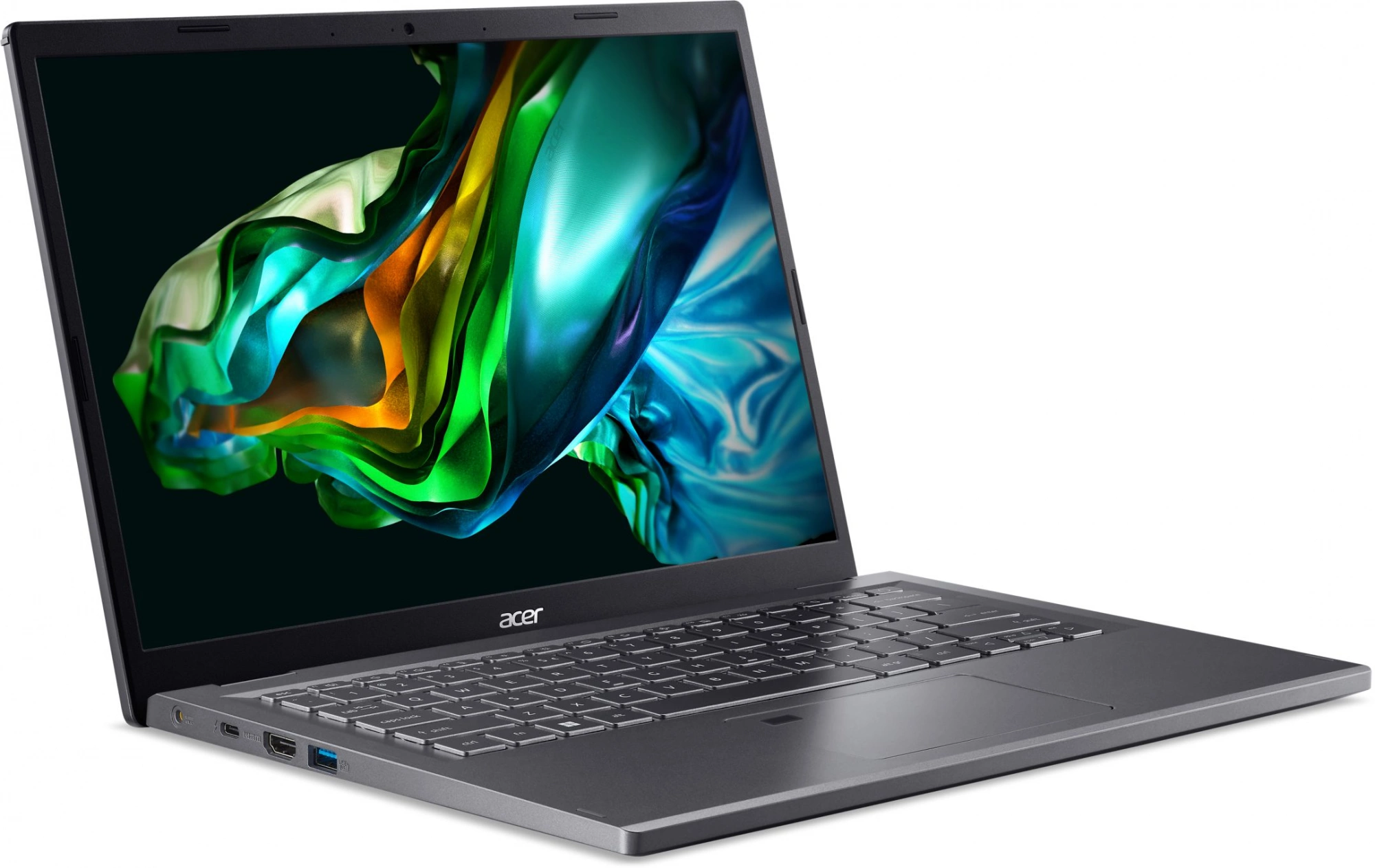 Ноутбук Acer Aspire 5 A514-56M-379S Core i3 1305U 16Gb SSD512Gb Intel UHD Graphics 14" IPS WUXGA (1920x1200) noOS grey WiFi BT Cam (NX.KH6CD.00E)