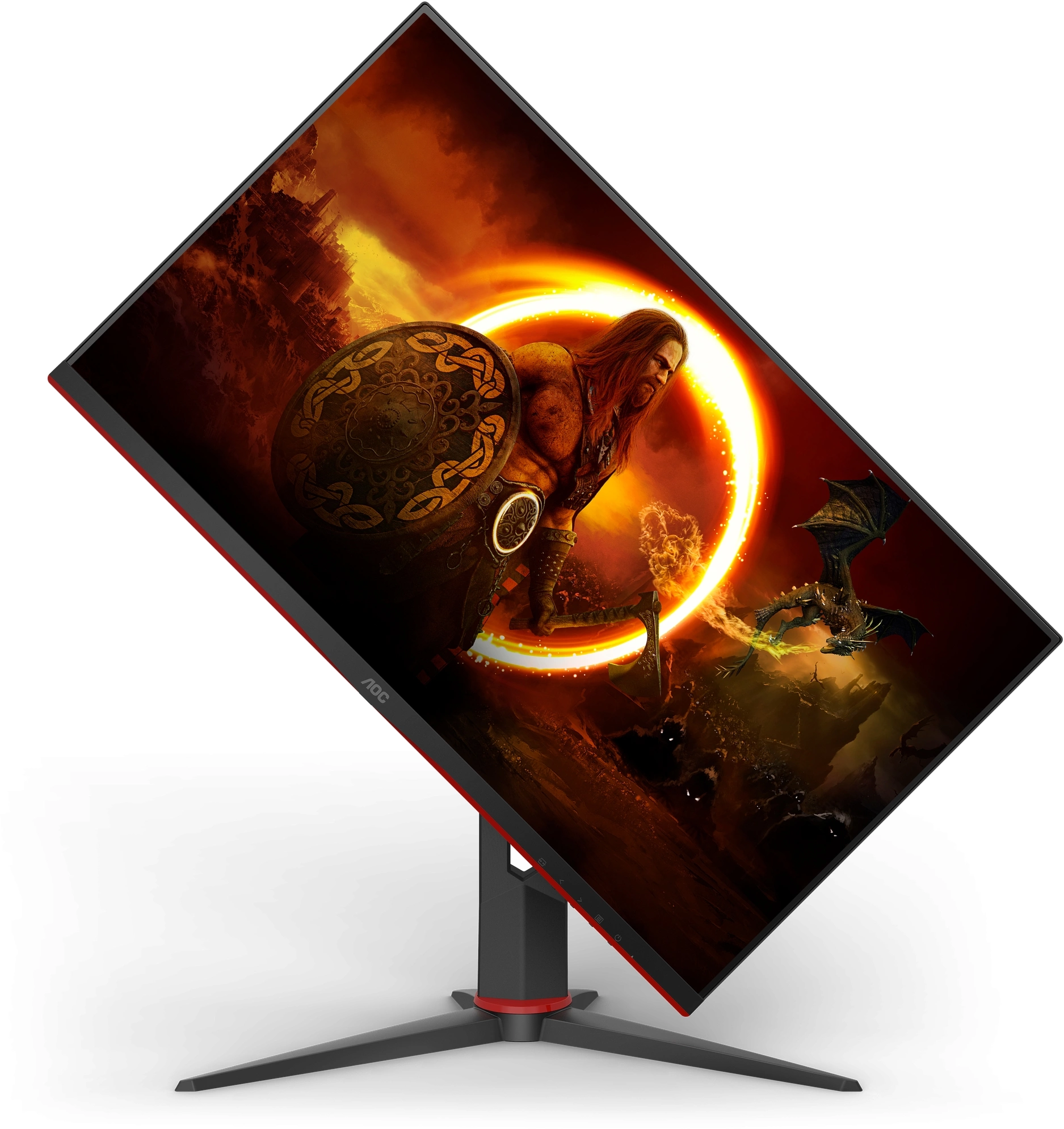 Монитор AOC 27" Q27G2U черный/красный VA LED 1ms 16:9 HDMI матовая HAS Piv 250cd 178гр/178гр 2560x1440 144Hz FreeSync Premium DP 2K USB 5.2кг