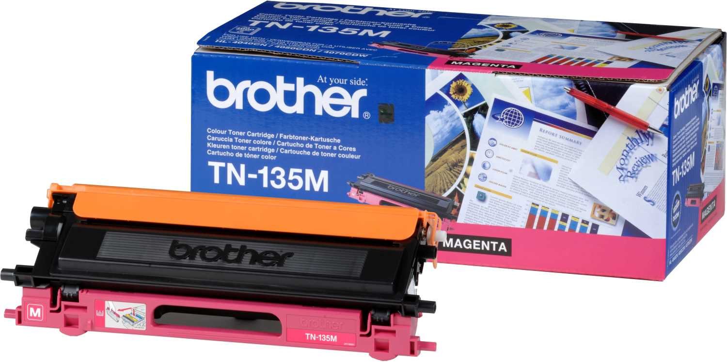 Картридж лазерный Brother TN135M пурпурный (5000стр.) для Brother HL-4040CN/4050CDN