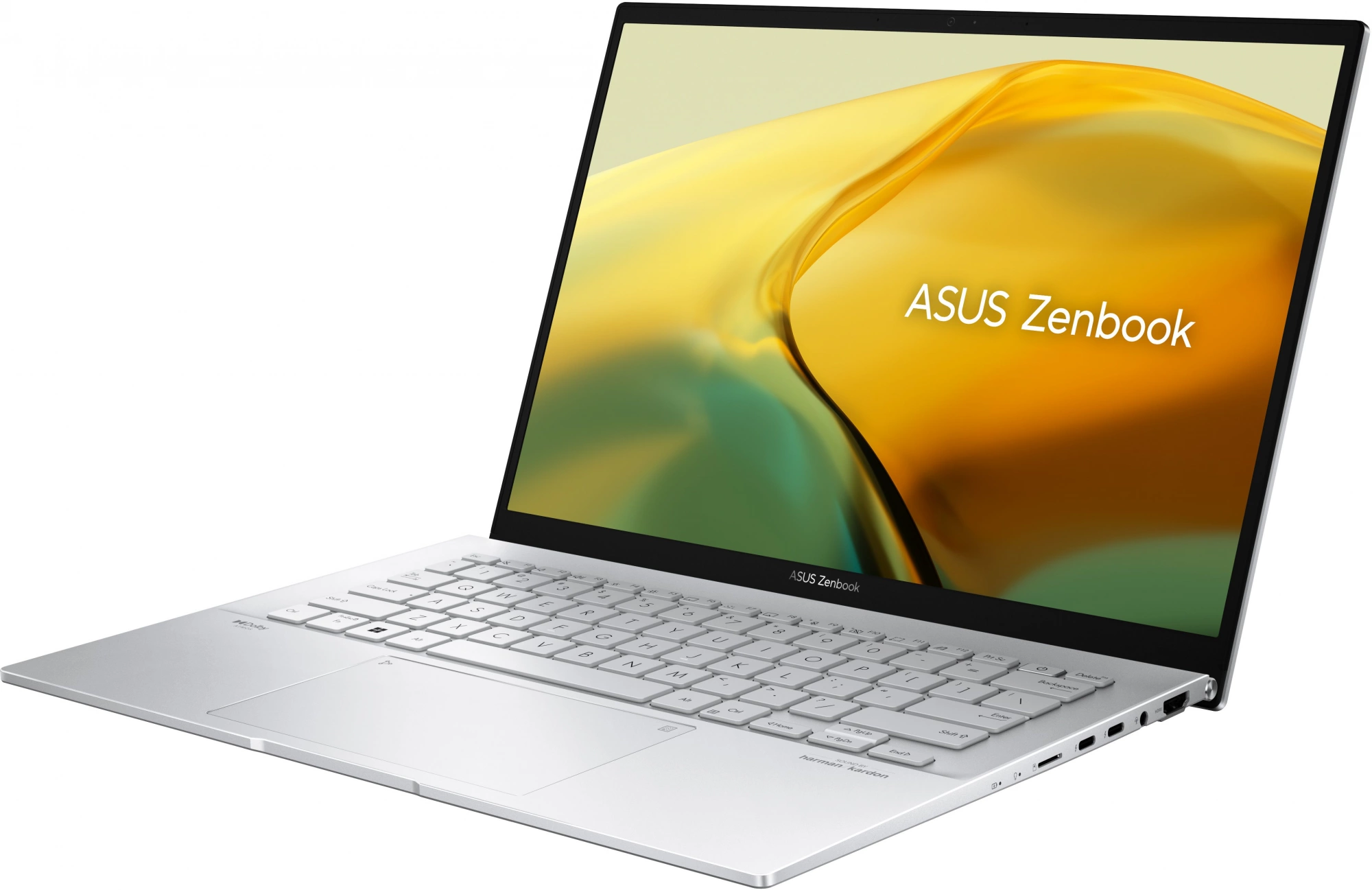 Ноутбук Asus Zenbook 14 UX3402VA-KP697 Core i5 13500H 16Gb SSD512Gb Intel Iris Xe graphics 14" IPS WQXGA (2560x1600) noOS silver WiFi BT Cam Bag (90NB10G6-M014Z0)