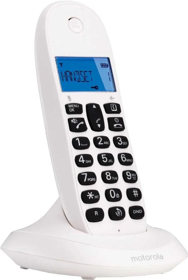 Р/Телефон Dect Motorola C1001СB+ белый АОН