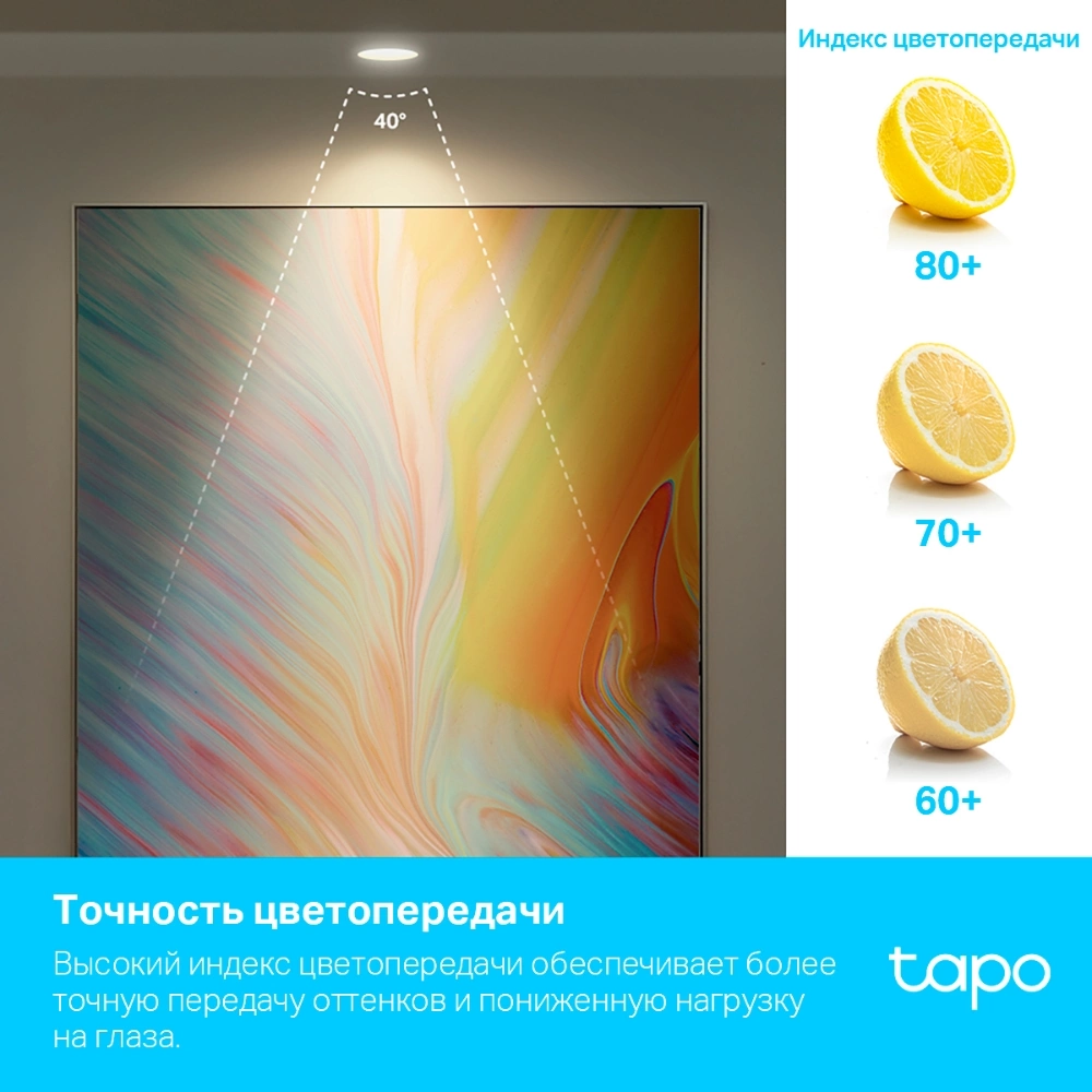 Умная лампа TP-Link Tapo L630 GU10 3.7Вт 350lm Wi-Fi (упак.:1шт)