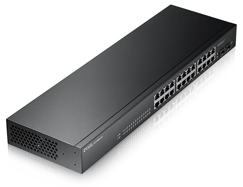 Коммутатор Zyxel GS1900-24-EU0102F (L2) 24x1Гбит/с 2SFP управляемый