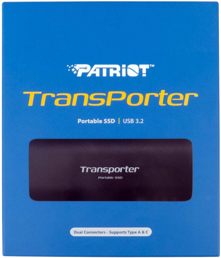 Накопитель SSD Patriot USB-C 1TB PTP1TBPEC Transporter 2.5" черный