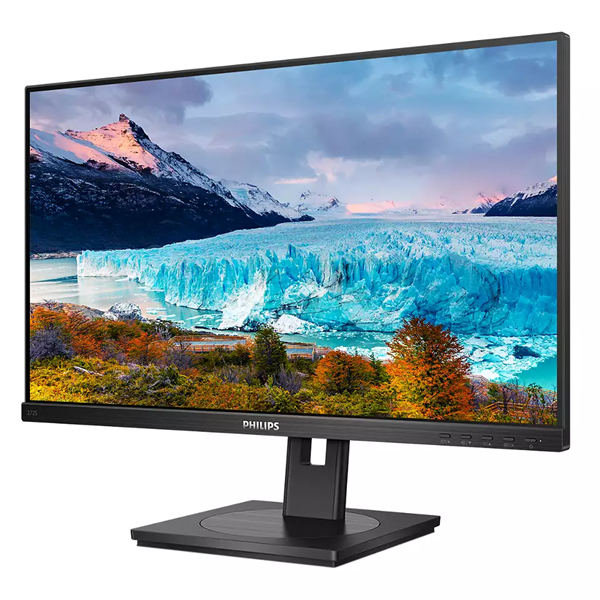 Монитор 27" Philips 272S1M 1920x1080, LED, 16:9, IPS, 250cd, 1000:1, 50M:1, 4ms, 178/178, VGA, DVI, HDMI, DP, USB 3.2, USB-B,  3*USB-A 3.2, 75Hz, Speakers, HAS, Pivot, Tilt, Swivel, Внутр, VESA, Black, 3y