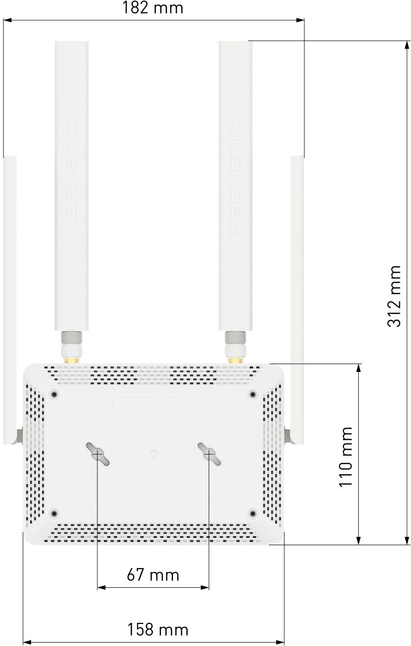 Роутер беспроводной Keenetic Runner 4G (KN-2212) N300 10/100BASE-TX/4G cat.4 белый