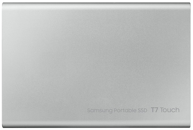 Тведотельный накопитель SSD Samsung T7 Touch External 1Tb (1024GB) SILVER USB 3.2 (MU-PC1T0S/WW) 1year