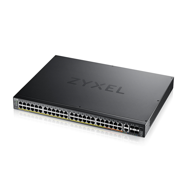 Коммутатор Zyxel NebulaFlex Pro XGS2220-54FP-EU0101F (L3) 48x1Гбит/с 2x10Гбит/с 4SFP+ 40PoE+ 10PoE++ 960W управляемый