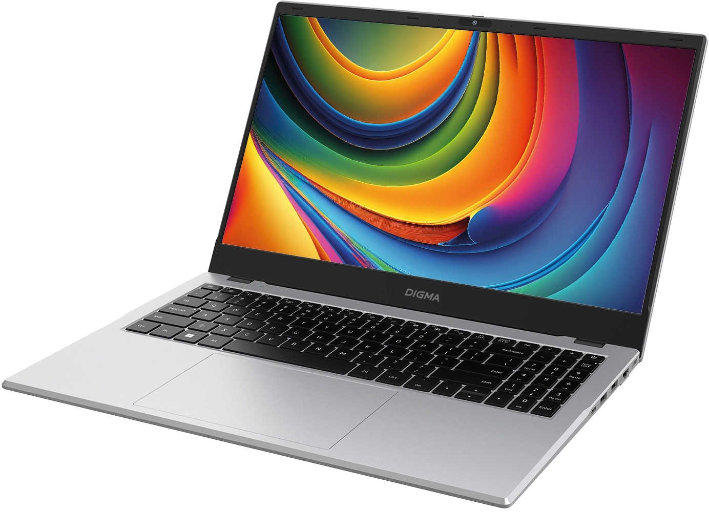 Ноутбук Digma EVE C5802 N100 8Gb SSD256Gb Intel UHD Graphics 15.6" IPS FHD (1920x1080) Windows 11 Professional silver WiFi BT Cam 5900mAh (DN15N1-8CXW01)