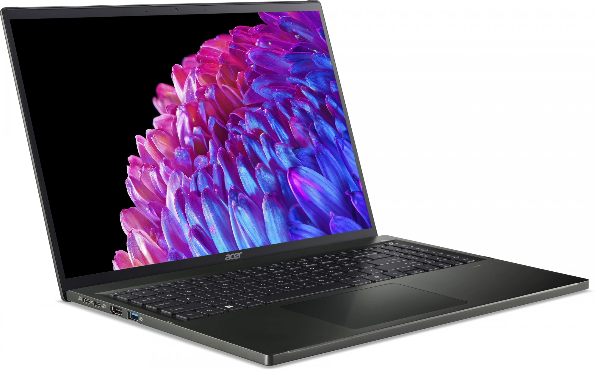 Ноутбук Acer Swift Edge 16 SFE16-44-R2RD Ryzen 7 8840U 16Gb SSD1Tb AMD Radeon 780M 16" OLED WQXGA+ (3200x2000) Windows 11 Home black WiFi BT Cam (NX.KTDCD.002)