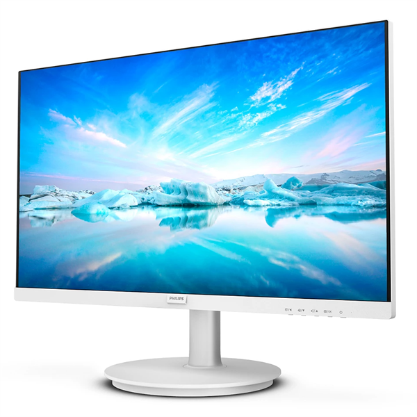 Монитор 23,8" Philips 241V8AW 1920x1080, WLED, 16:9, IPS, 250cd, 1000:1, MID, 4ms, 178/178, VGA, HDMI, 75Hz, Speakers, Tilt, Внутр, VESA, White, 3y