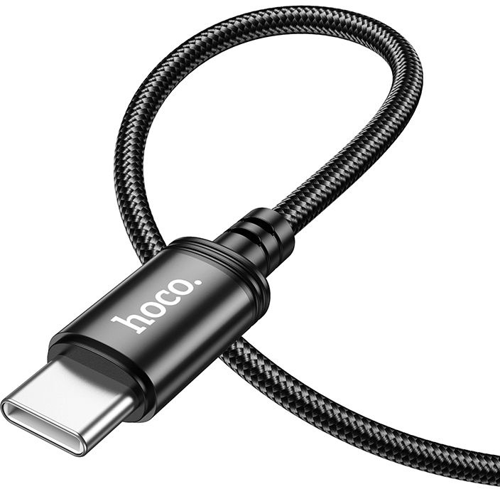 Кабель Hoco X89 Wind X89 WIND TYPE-C TO TYPE-C USB Type-C (m)-USB Type-C (m) 1м черный коробка