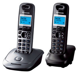 Р/Телефон Dect Panasonic KX-TG2512RU1 серый металлик (труб. в компл.:2шт) АОН