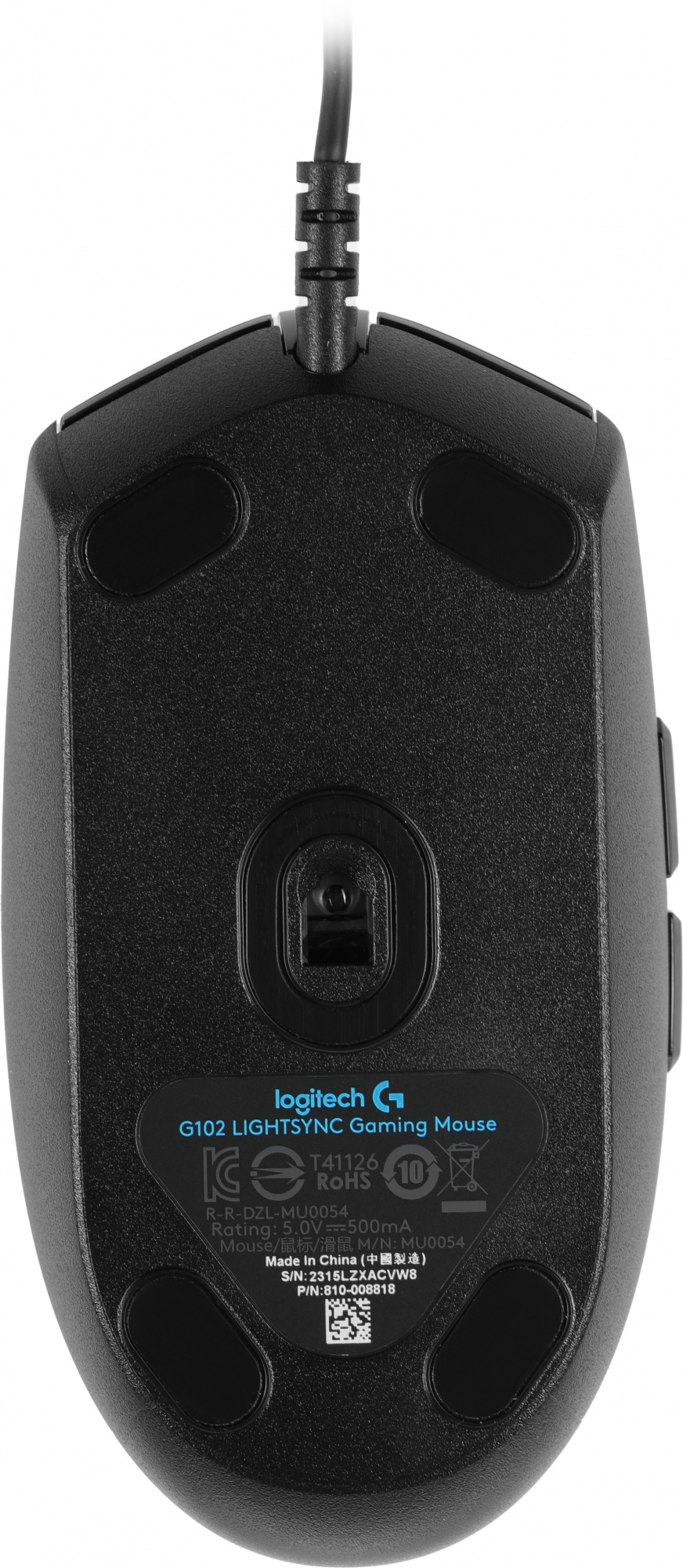 Мышь Logitech G102 LightSync черный оптическая (8000dpi) USB (5but)