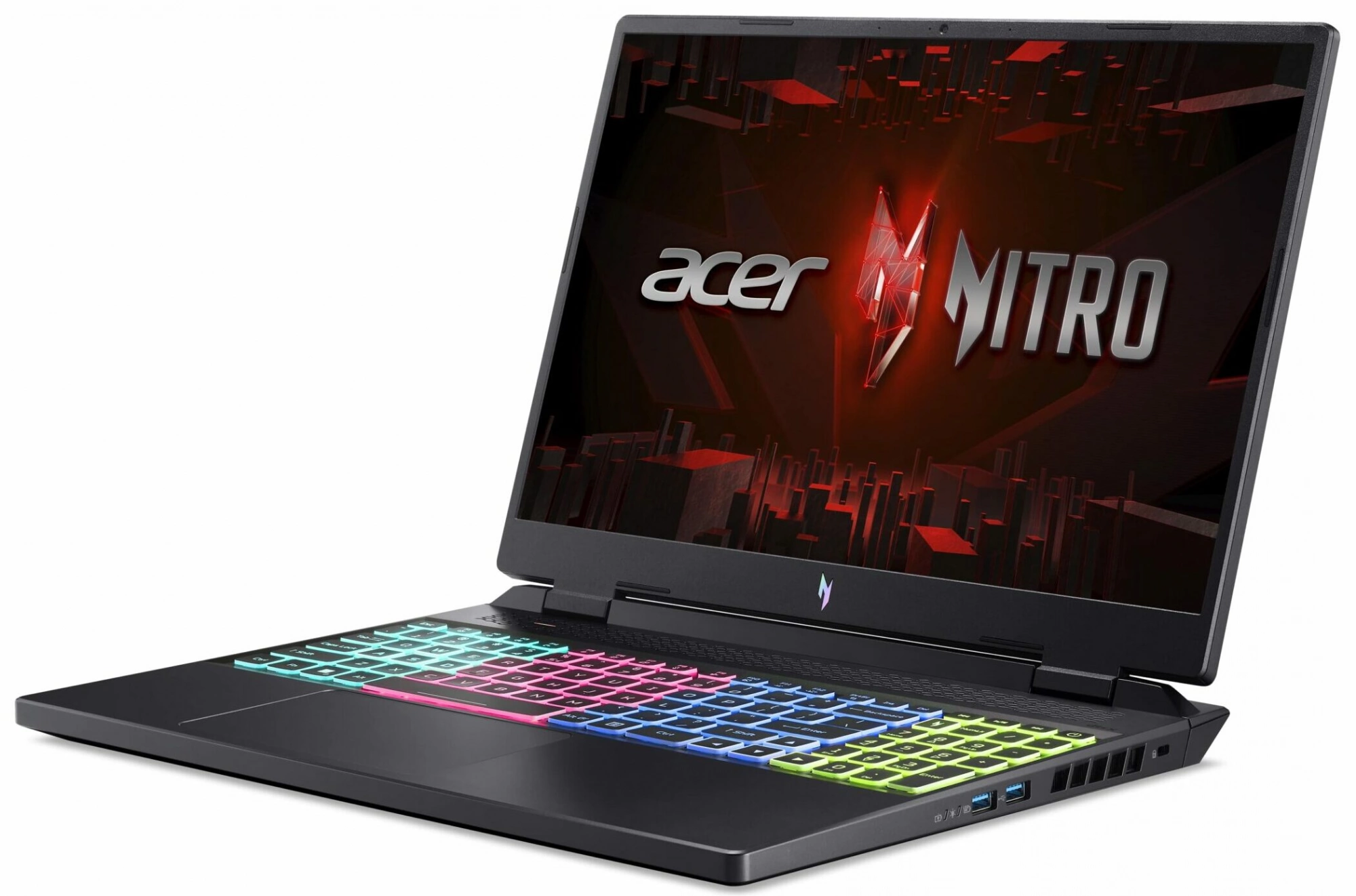 Ноутбук Acer Nitro 16 AN16-41-R3YQ Ryzen 7 7735H 16Gb SSD1Tb NVIDIA GeForce RTX4070 8Gb 16" IPS WQXGA (2560x1600) Windows 11 Home Single Language black WiFi BT Cam (NH.QKDCD.001)