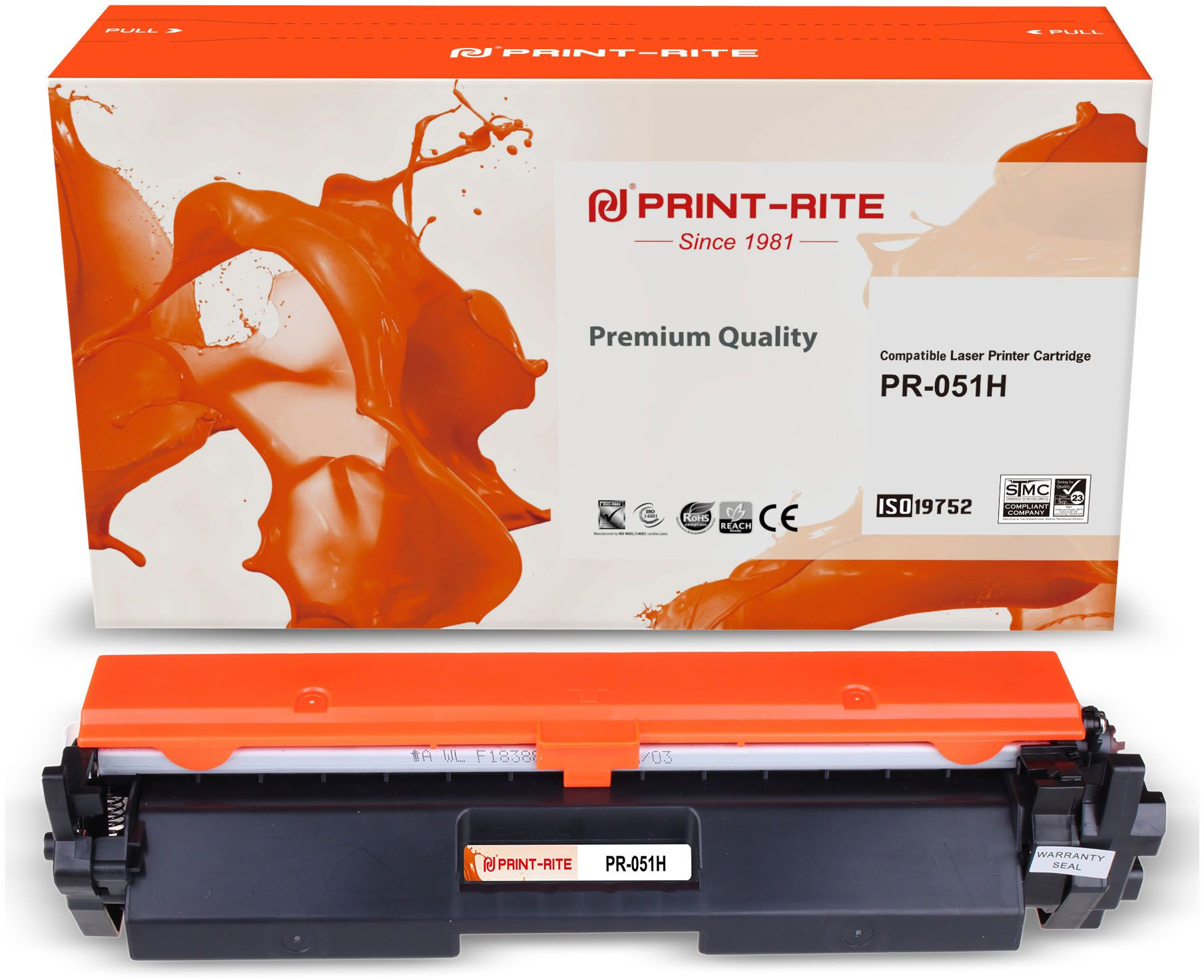 Картридж лазерный Print-Rite TFC692BPU1J PR-051H 051H черный (4100стр.) для Canon LBP 162dw/MF 264dw/267dw/269dw