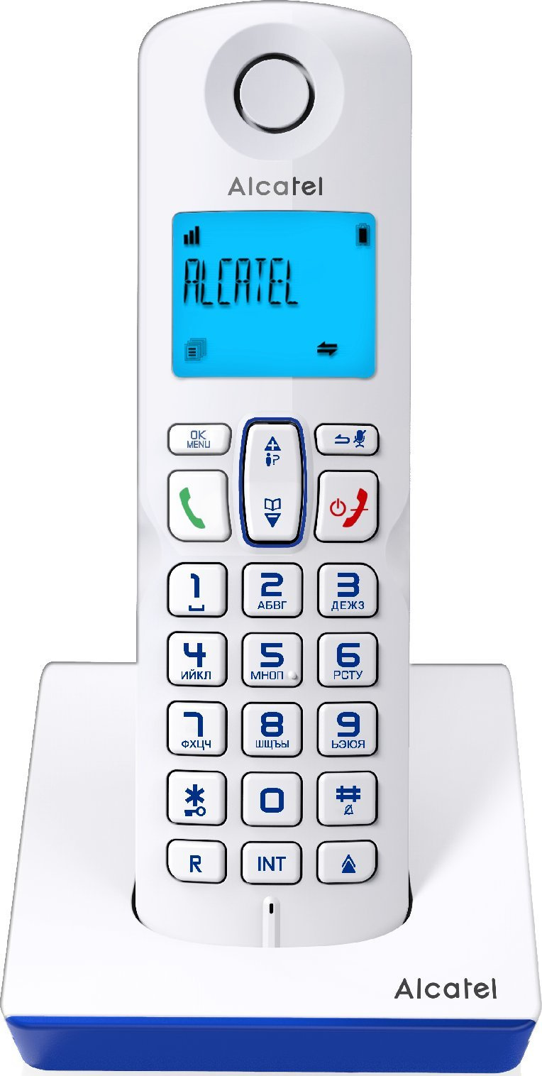 Р/Телефон Dect Alcatel S230 Duo ru white белый (труб. в компл.:2шт) АОН