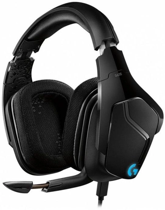 Наушники с микрофоном Logitech G635 Lightsync черный 2.8м накладные оголовье (981-000750)