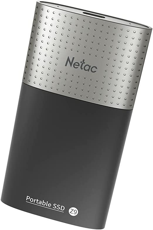 Ssd накопитель Netac Z9 128GB USB 3.2 Gen 2 Type-C External SSD, R/W up to 510MB/440MB/s,with USB-C to USB-A cable and USB-A to USB-C adapter 3Y wty