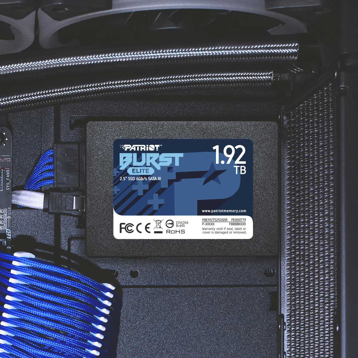 Накопитель SSD Patriot SATA-III 1.92TB PBE192TS25SSDR Burst Elite 2.5"