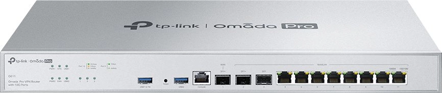 Маршрутизатор TP-Link Omada PRO G611 10/100/1000BASE-TX/SFP+ серебристый