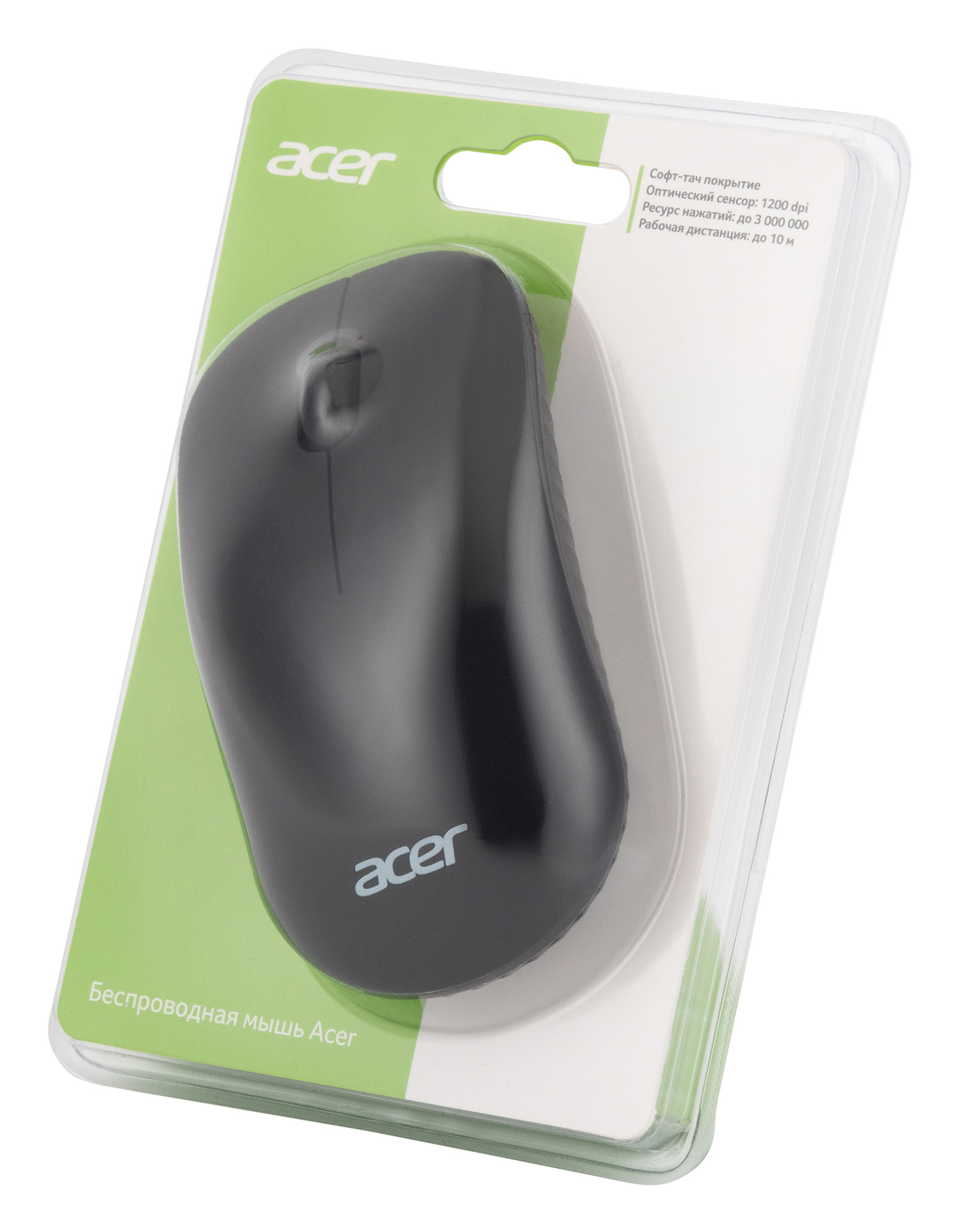 Мышь Acer OMR130 черный оптическая (1200dpi) беспроводная USB (3but)