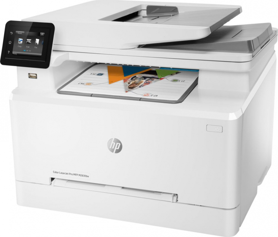 МФУ лазерный HP Color LaserJet Pro M283fdw (7KW75A) A4 Duplex Net WiFi белый/серый