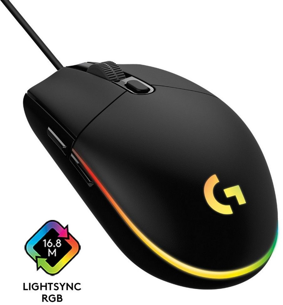 Мышь Logitech G102 LightSync черный оптическая (8000dpi) USB (5but)