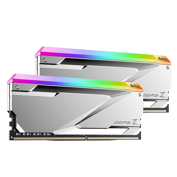 Оперативная память Netac Z RGB 32GB (2x16GB) DDR5-6600 (PC5-52800) C34 Silver 34-40-40-105 1.4V XMP Dual DIMM Kit