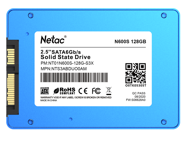 Накопитель SSD Netac SATA-III 128GB NT01N600S-128G-S3X N600S 2.5"