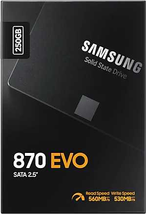 Накопитель SSD Samsung SATA-III 250GB MZ-77E250BW 870 EVO 2.5"