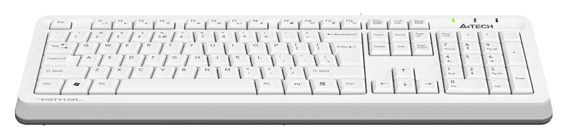 Клавиатура A4Tech Fstyler FKS10 белый/серый USB (FKS10 WHITE)