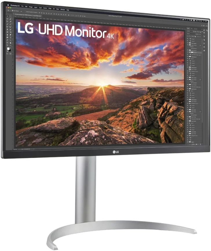 Монитор LG 27" UltraFine 27UP850N-W черный IPS LED 16:9 HDMI M/M матовая HAS Piv 400cd 178гр/178гр 3840x2160 60Hz DP 4K USB 5.9кг