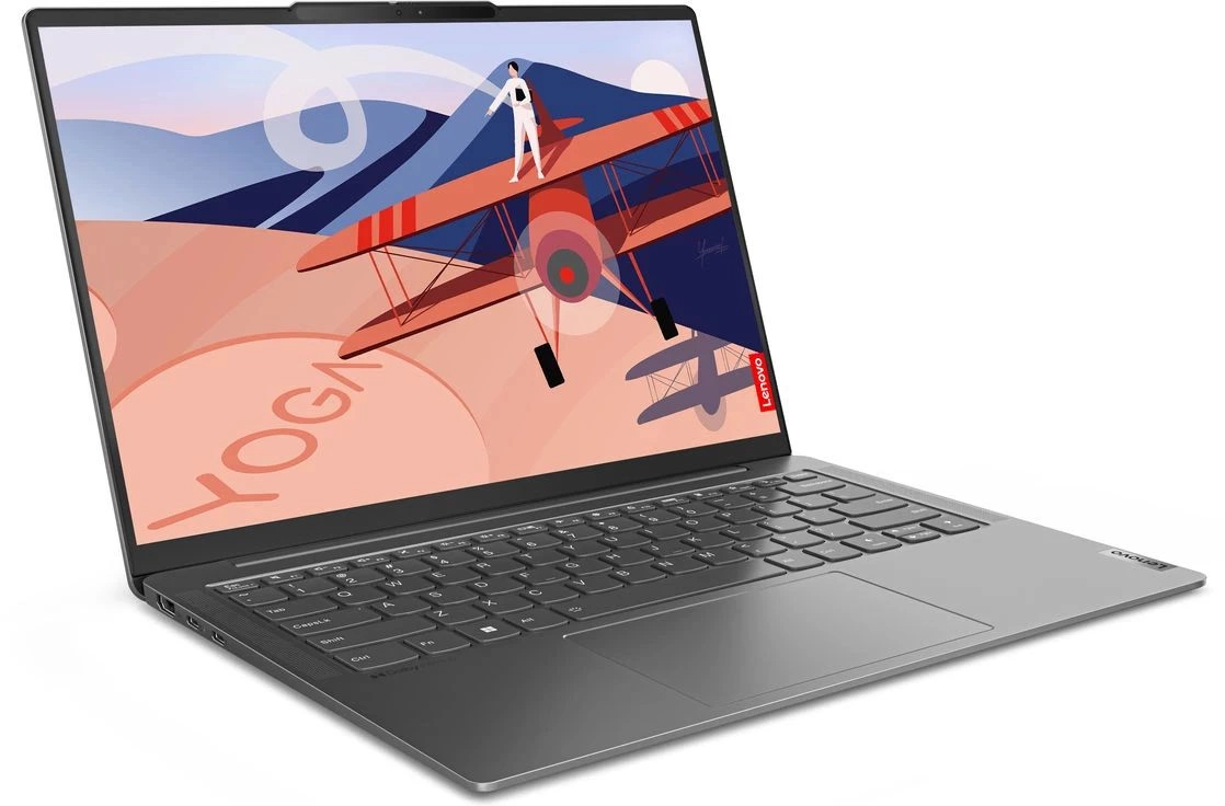 Ультрабук Lenovo Yoga Slim 6 14APU8 Ryzen 5 7540U 16Gb SSD512Gb AMD Radeon 14" IPS 2.2K (2240x1400) Windows 11 Home grey WiFi BT Cam (82X3002TRK)