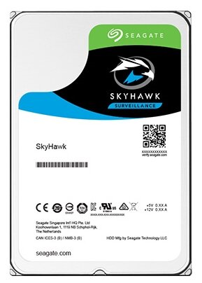 Жесткий диск Seagate SATA-III 6Tb ST6000VX001 Surveillance Skyhawk (5400rpm) 256Mb 3.5"