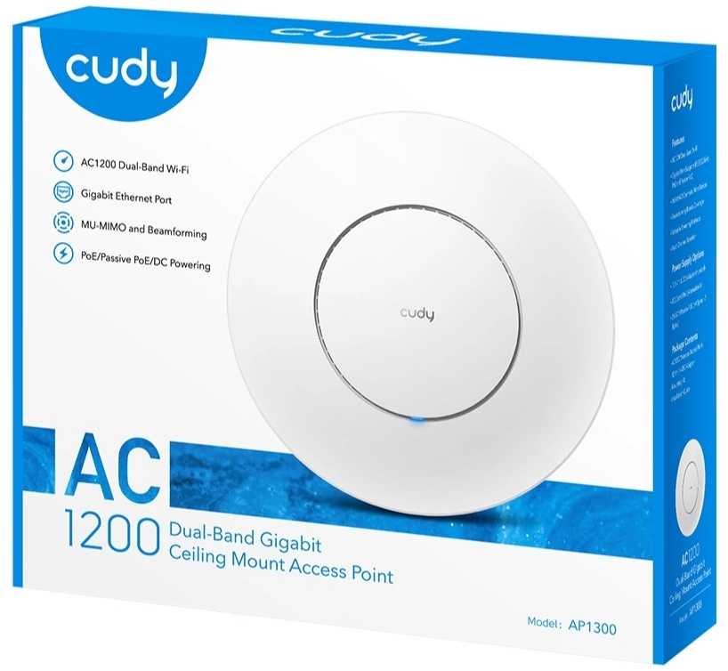 Точка доступа Cudy AP1300 AC1200 Wi-Fi белый