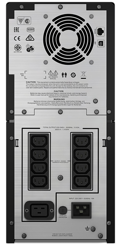 Smart-UPS SC, Line-Interactive, 3000VA / 2100W, Tower, IEC, LCD, USB