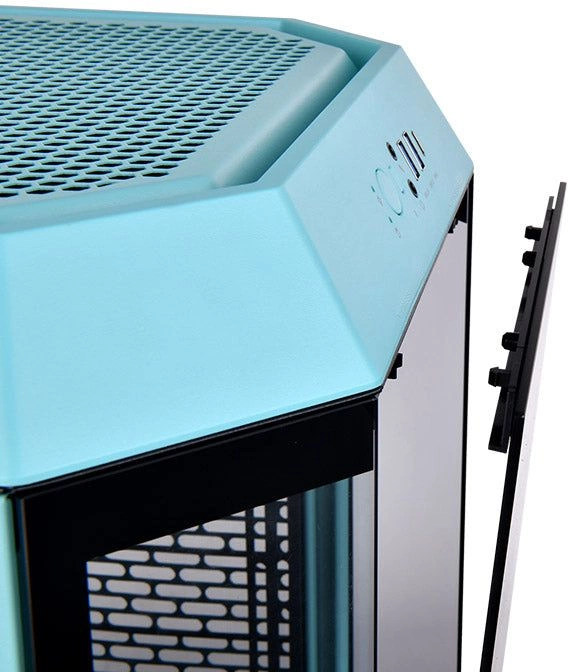 Корпус Thermaltake The Tower 300 Turquoise голубой без БП miniITX 7x120mm 5x140mm 2xUSB3.0 audio bott PSU