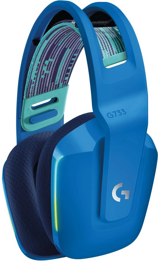 Наушники с микрофоном Logitech G733 синий накладные Radio оголовье (981-000943)