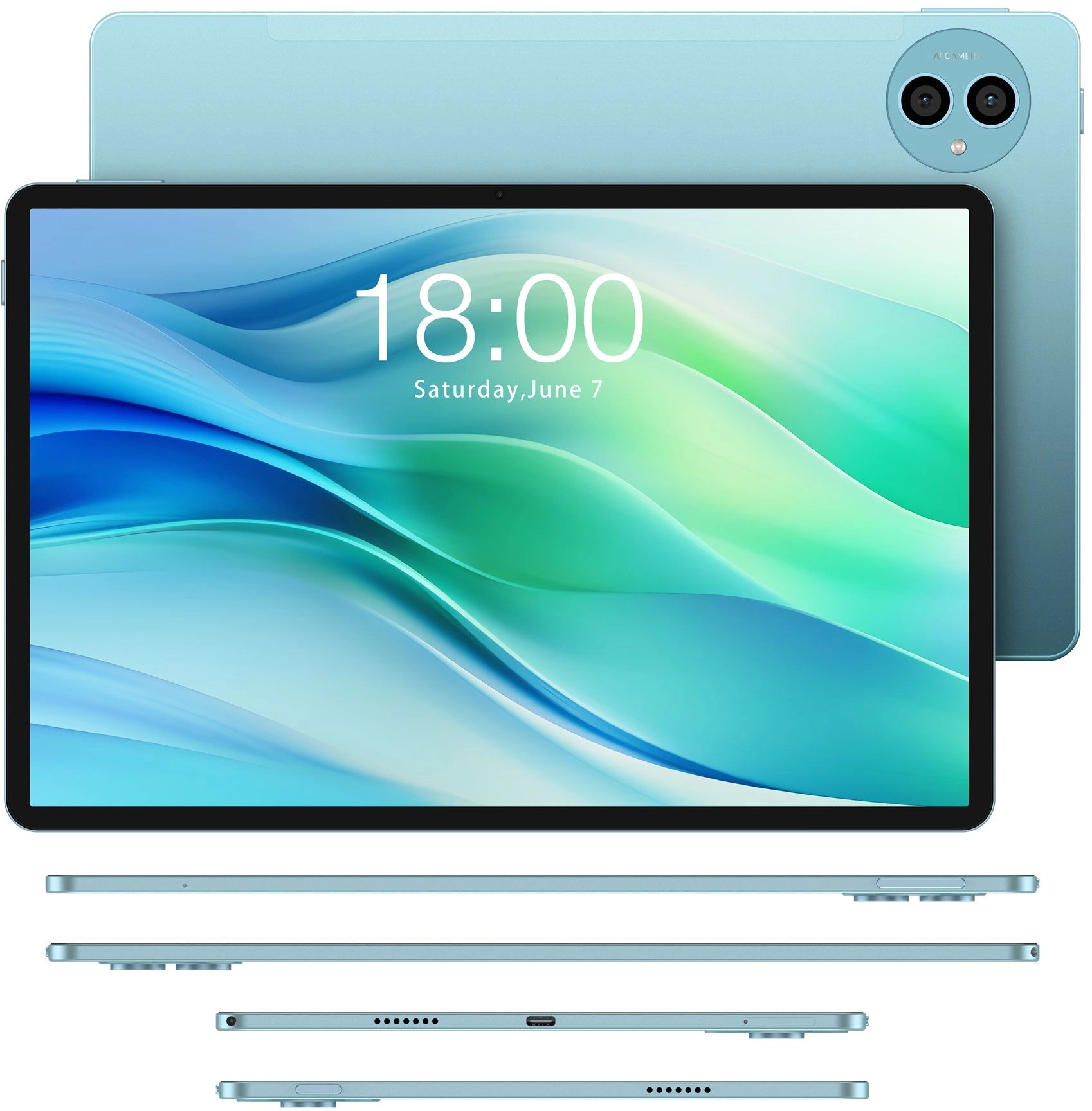 Планшет Teclast P50 Premium Set T606 (1.6) 8C RAM6Gb ROM128Gb 11" IPS 1280x800 LTE Android 14 голубой 13Mpix 5Mpix BT GPS WiFi Touch microSD 1Tb 8000mAh