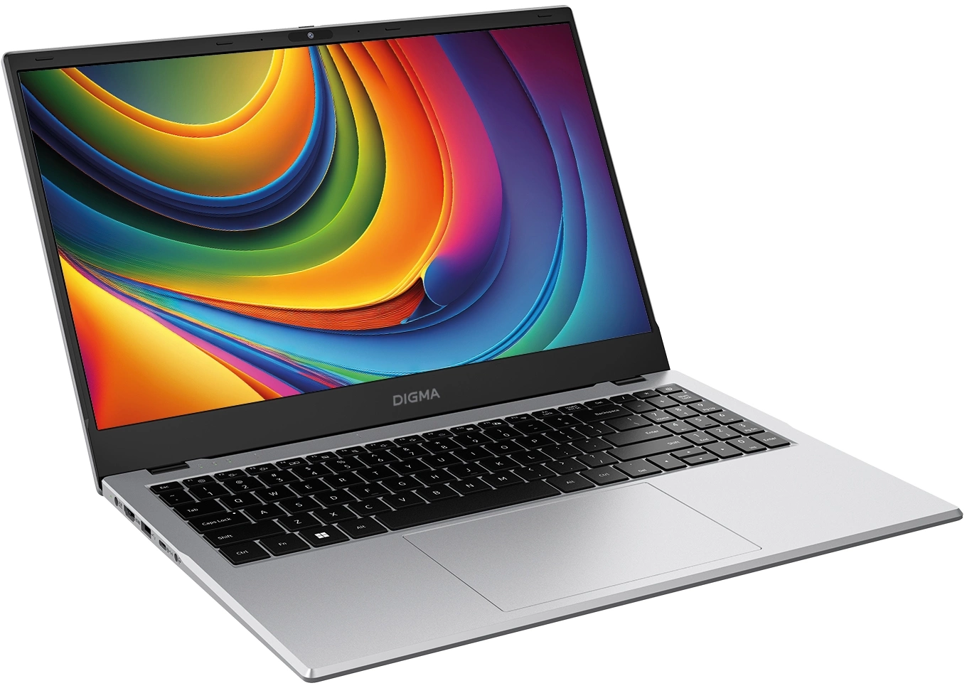 Ноутбук Digma EVE P5852 N-series N200 8Gb SSD256Gb Intel UHD Graphics 15.6" IPS FHD (1920x1080) Windows 11 Professional silver WiFi BT Cam 5900mAh (DN15N2-8CXW01)