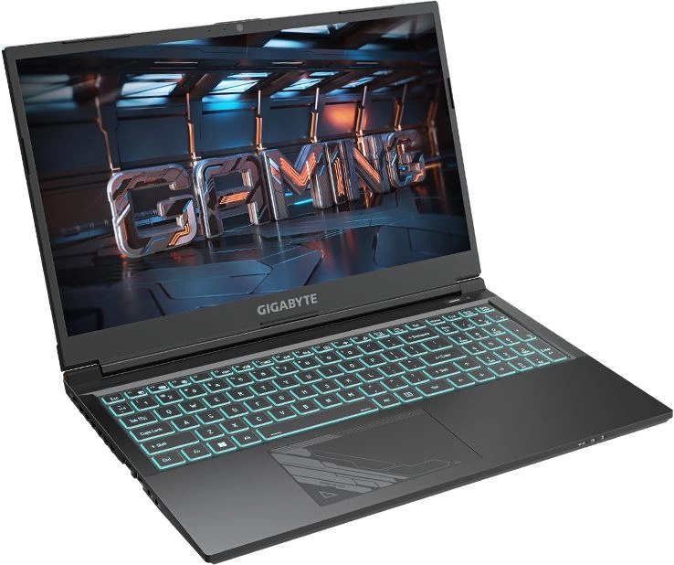 Ноутбук Gigabyte G5 Core i7 13620H 16Gb SSD1Tb NVIDIA GeForce RTX4050 6Gb 15.6" IPS FHD (1920x1080) Free DOS black WiFi BT Cam (MF5-H2KZ354KD)